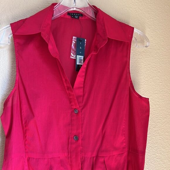 Theory sleeveless top tie waist M - Picture 4 of 12